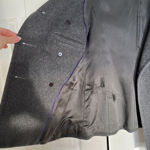 Talula Babaton - XS - Gray Wool Cashmere Double Breasted Howell Coat - Picture 10 of 11